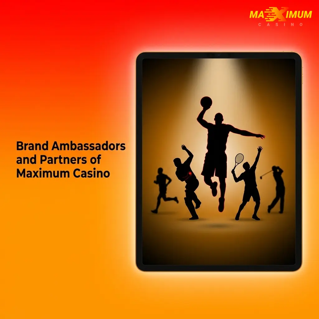 Maximum Casino brand ambassadors and partners information page for UK players