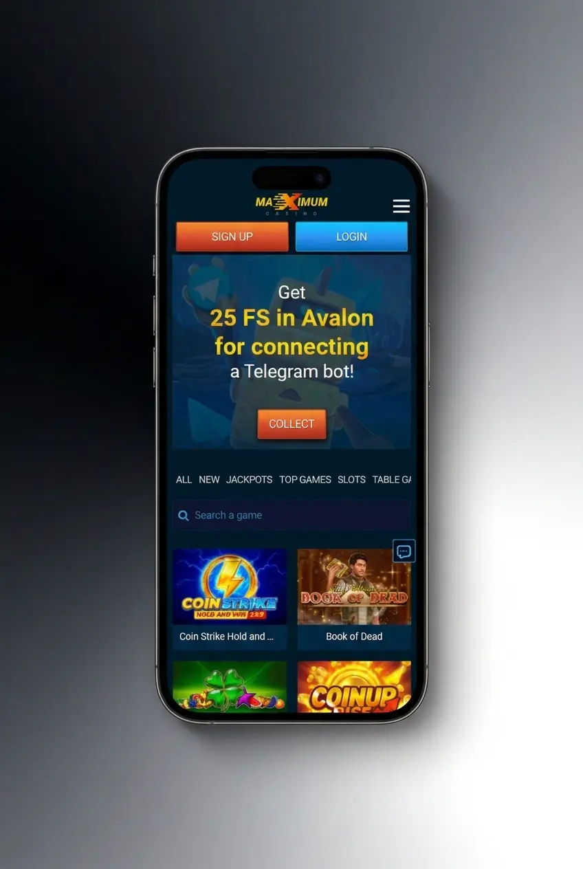 Step-by-step deposit instructions at Maximum Casino for UK users showing payment options including VISA, Mastercard, and Crypto