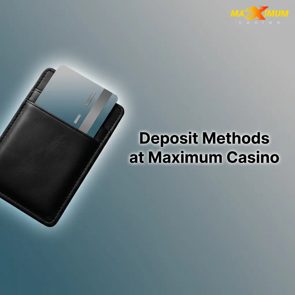 Maximum Casino deposit methods including Visa, Mastercard, PayPal, Skrill, Neteller and bank transfer for UK players
