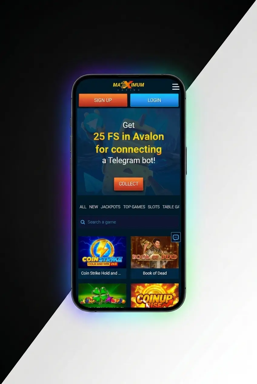 5-step guide to download Maximum Casino iOS app from the App Store on iPhone using Face ID or Apple ID