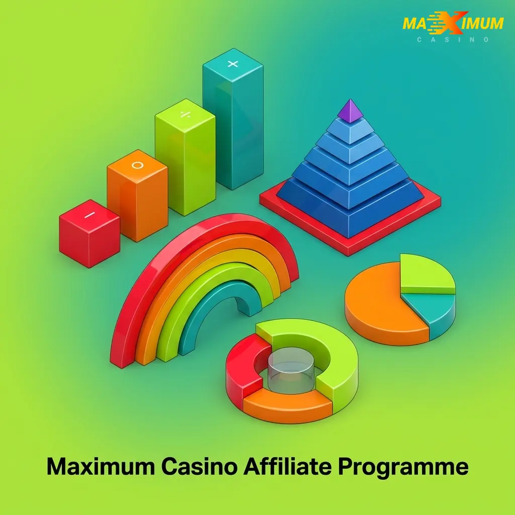 Maximum Casino affiliate programme dashboard showing commission tracking, revenue share, and partner tools for referring new players