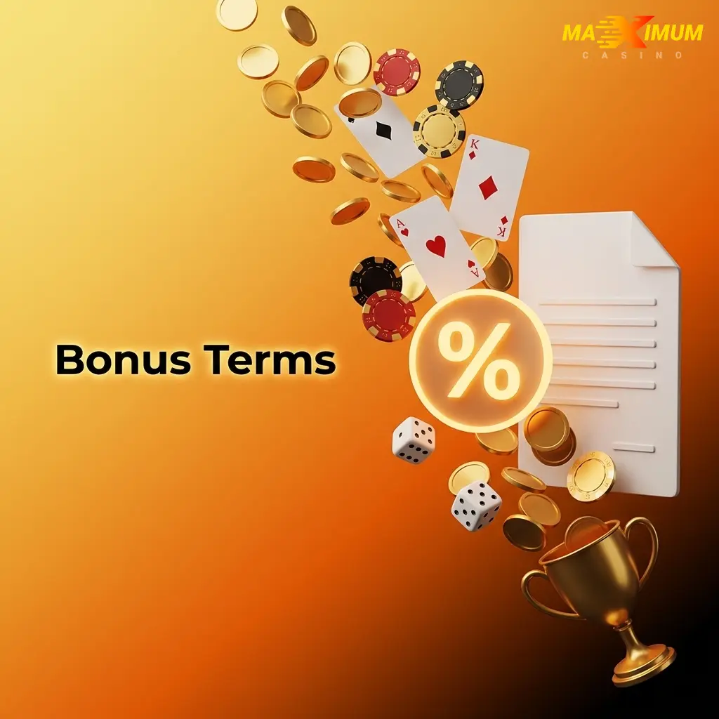 Maximum Casino bonus terms and conditions overview for UK players aged 18 and over, including wagering requirements and rules